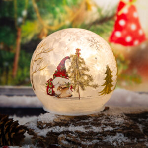 Glowing Christmas Ball - 12cm