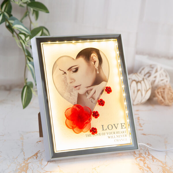 Illuminated photo frame - 20cm