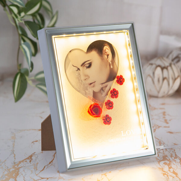 Illuminated photo frame - 23cm