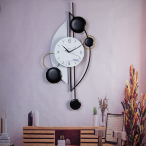 Wall clock - Style in black and white