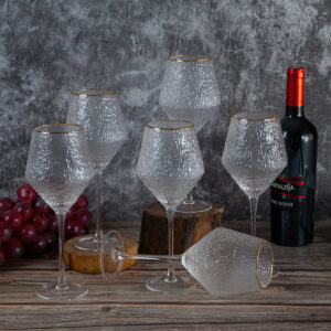 Set of red wine glasses from the Ice series - 500ml