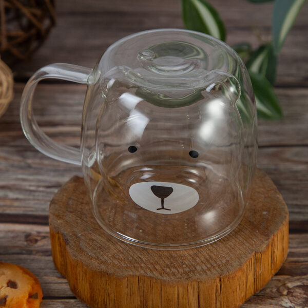 Double-walled glass cup Bear - 250ml