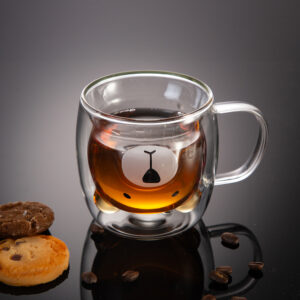 Double-walled glass cup Bear - 250ml