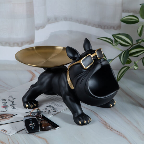 Decorative tray - Dog with glasses