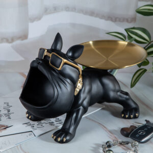 Decorative tray - Dog with glasses