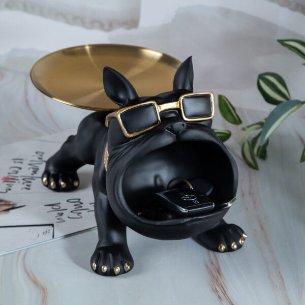 Decorative tray - Dog with glasses