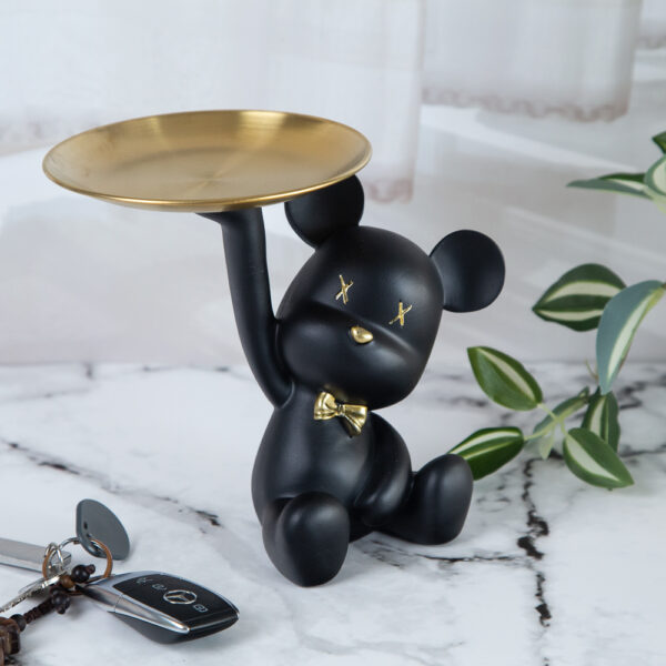 Decorative tray - Colored teddy bear