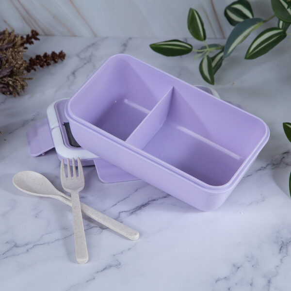 Food box with cutlery holder